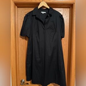 Chico's Classic Black Poplin Dress